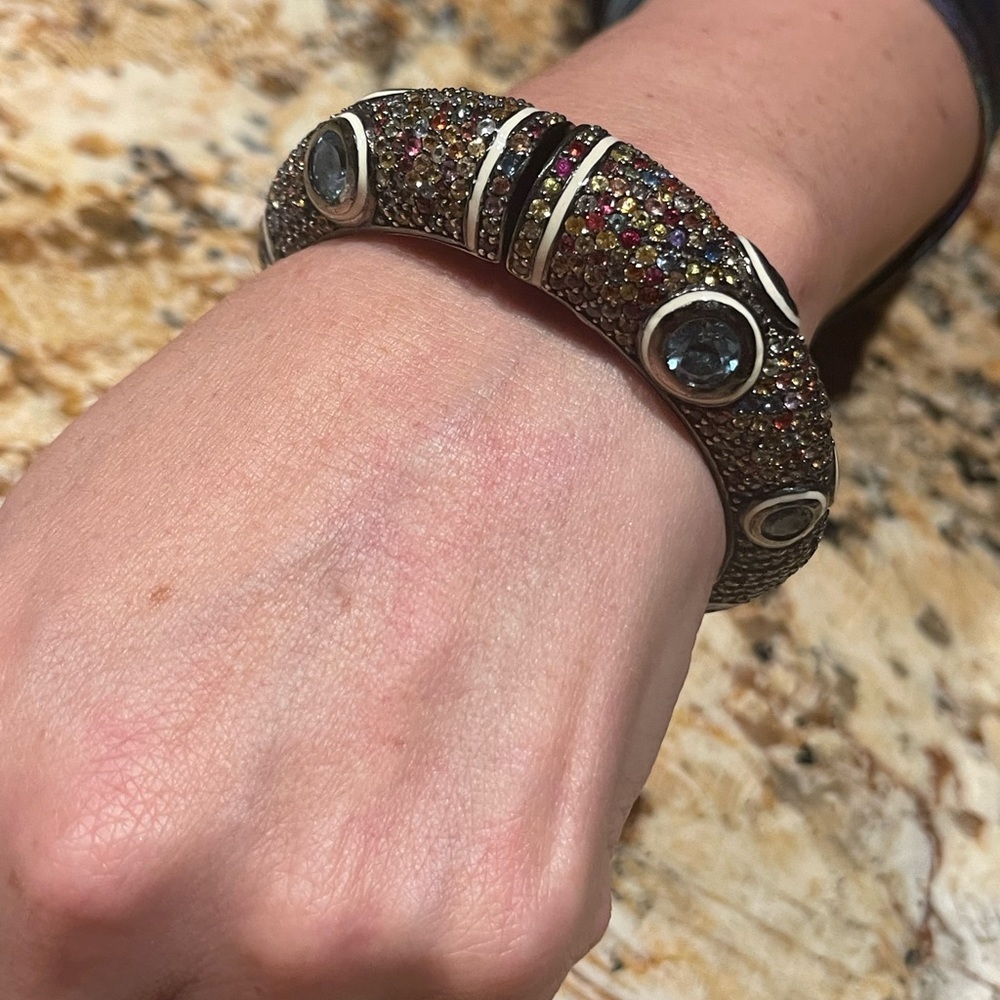 Matthew Campbell Laurenza enamel cuff - Picture 2 of 3